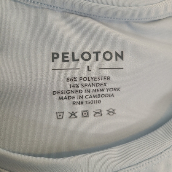 Peloton | Women's Light Bluish Gray Racerback Tank Top (Size Large) - Picture 2 of 10